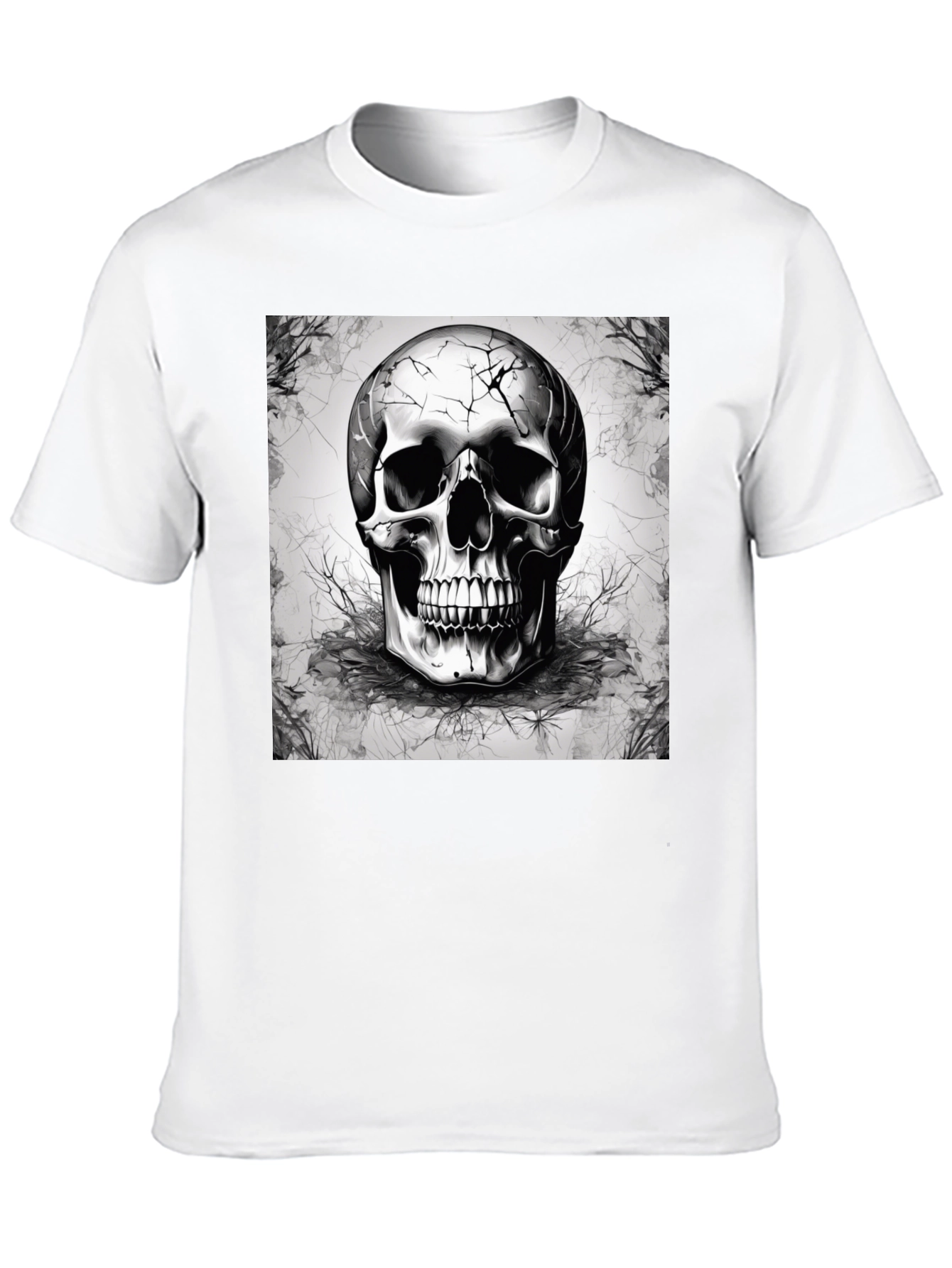 Skull Graphic T-Shirt - Edgy Black Tee