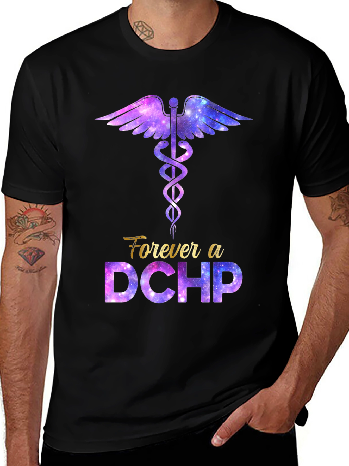 Forever a DCHP Galaxy Print T-Shirt