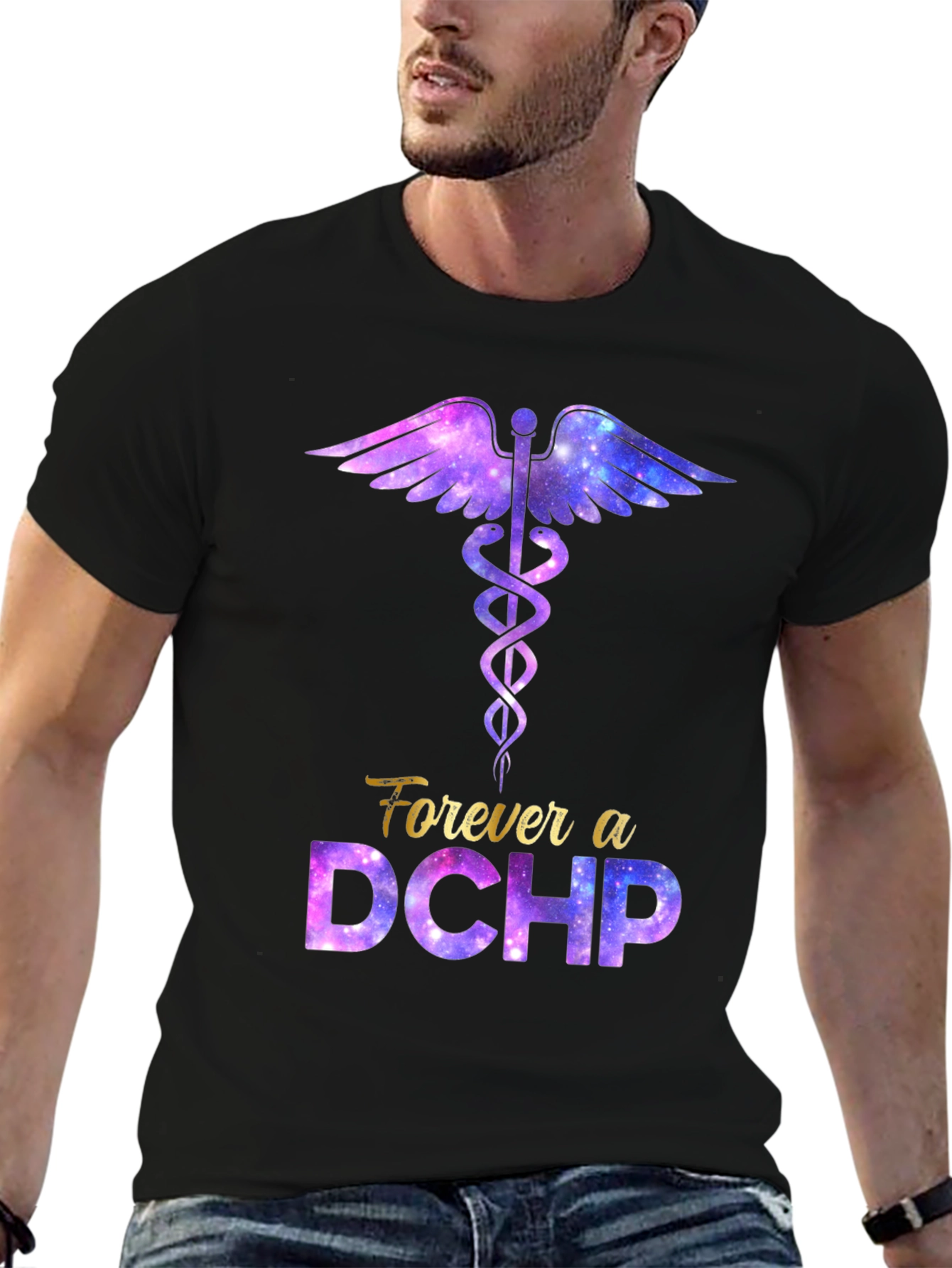 Forever a DCHP Galaxy Print T-Shirt