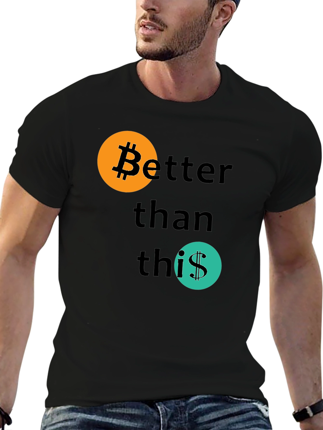 Bitcoin > Dollar Black T-Shirt
