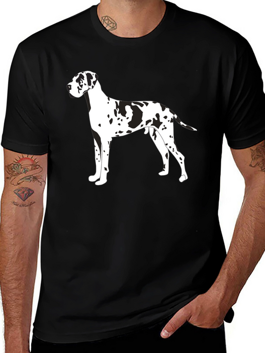 Great Dane Dog Graphic Tee - Black T-Shirt