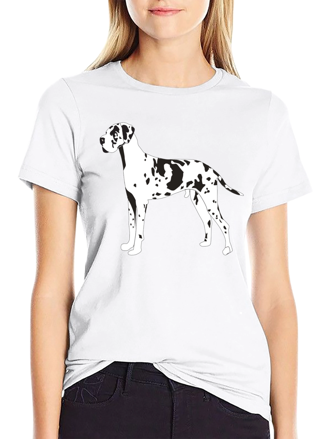 Great Dane Dog Graphic Tee - Black T-Shirt