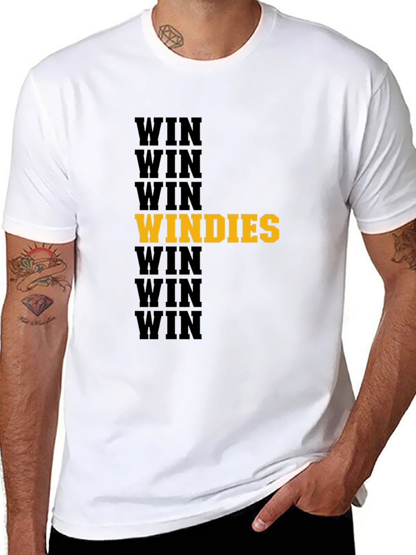 Win Windies T-Shirt Black