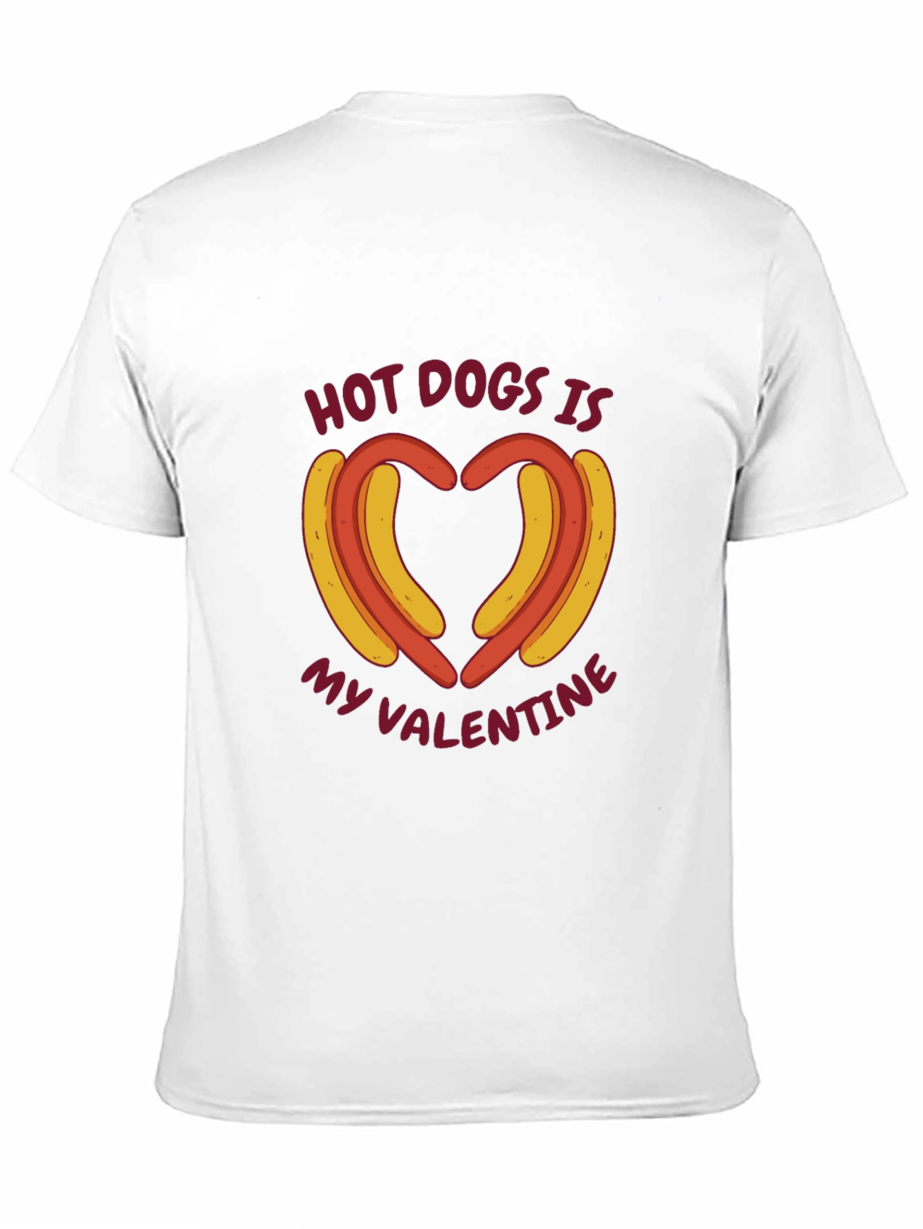 Hot Dogs Is My Valentine Graphic T-Shirt