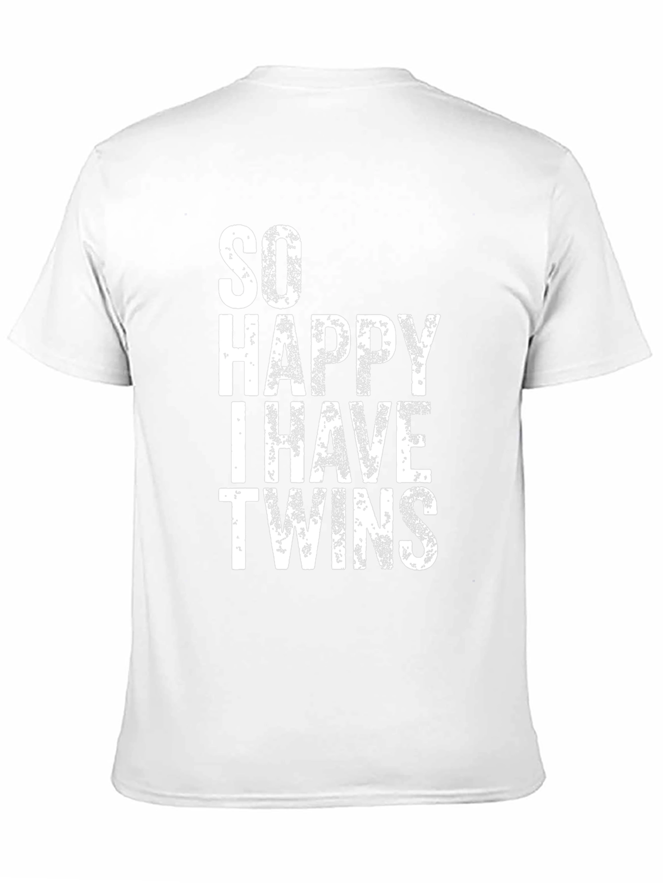 So Happy I Have Twins Black T-Shirt