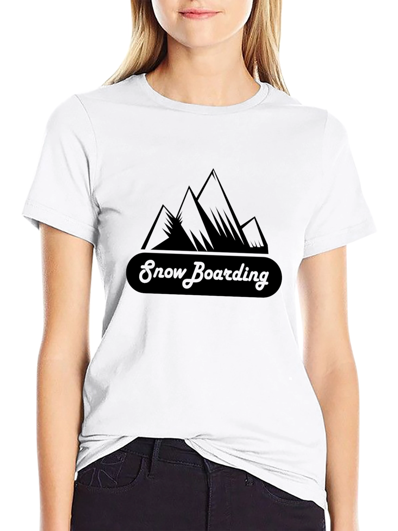 Snowboarding Mountain Graphic Tee
