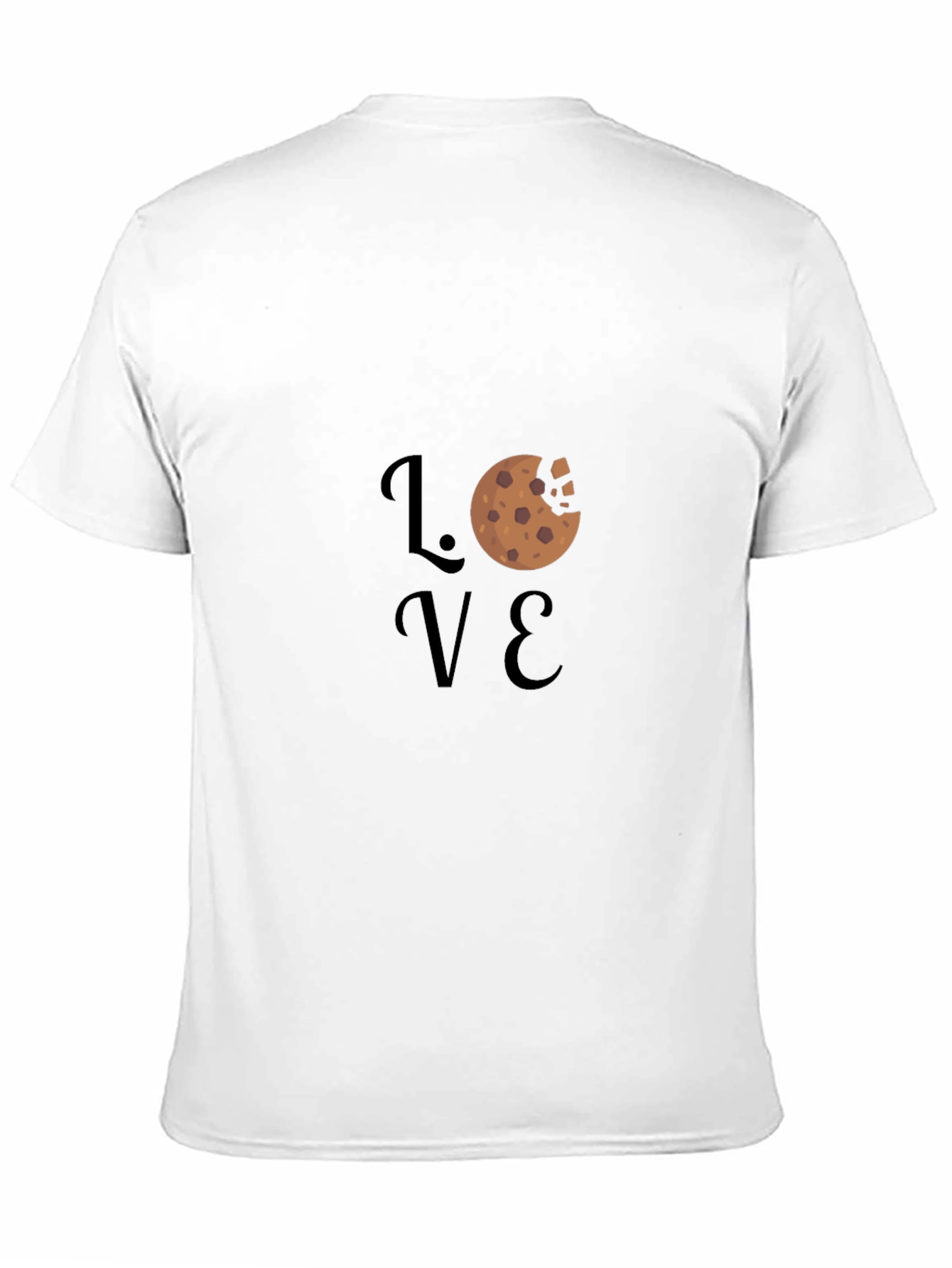Love Cookie Graphic Black T-Shirt