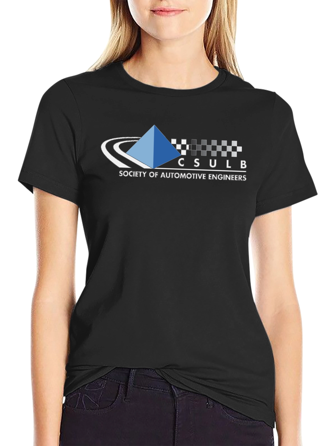 CSULB Society of Automotive Engineers Black T-Shirt