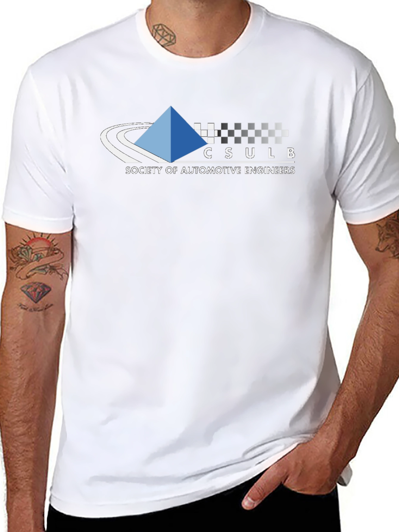 CSULB Society of Automotive Engineers Black T-Shirt