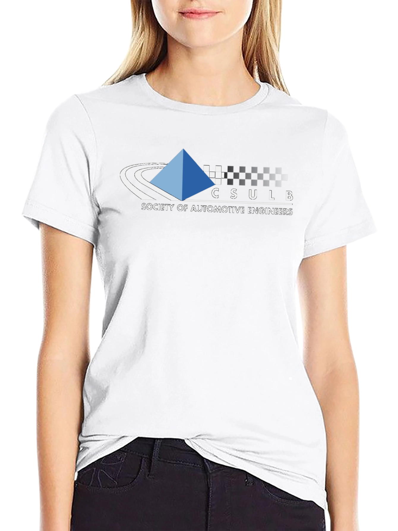 CSULB Society of Automotive Engineers Black T-Shirt