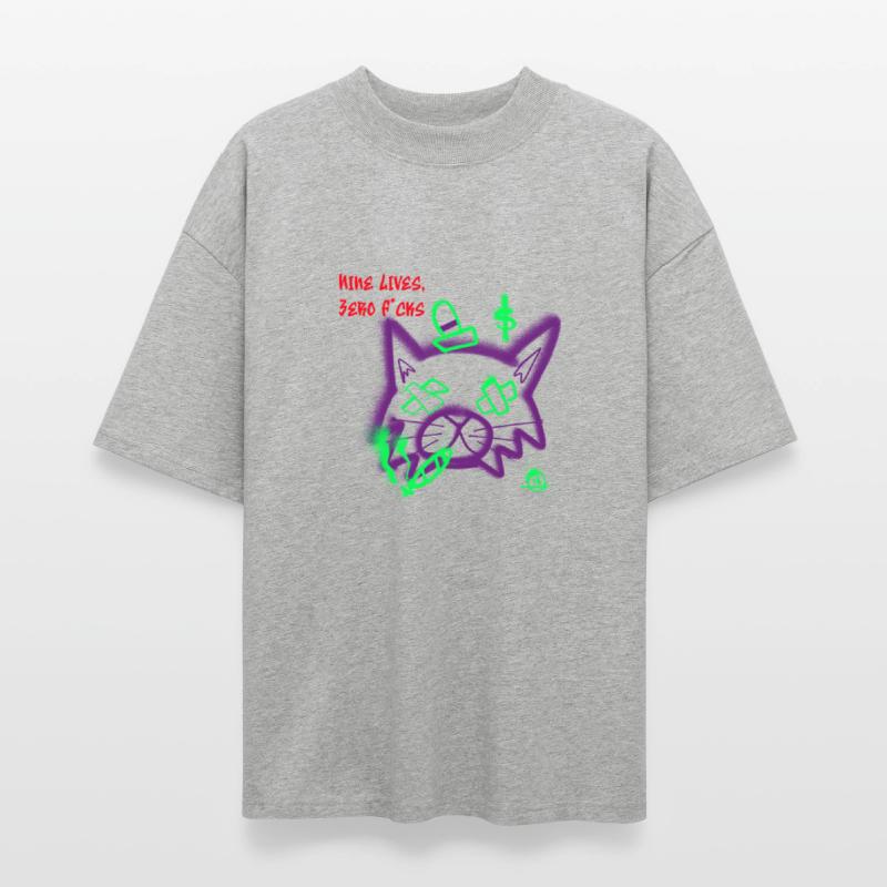 Nine Lives Zero F*cks Punk Cat Tee