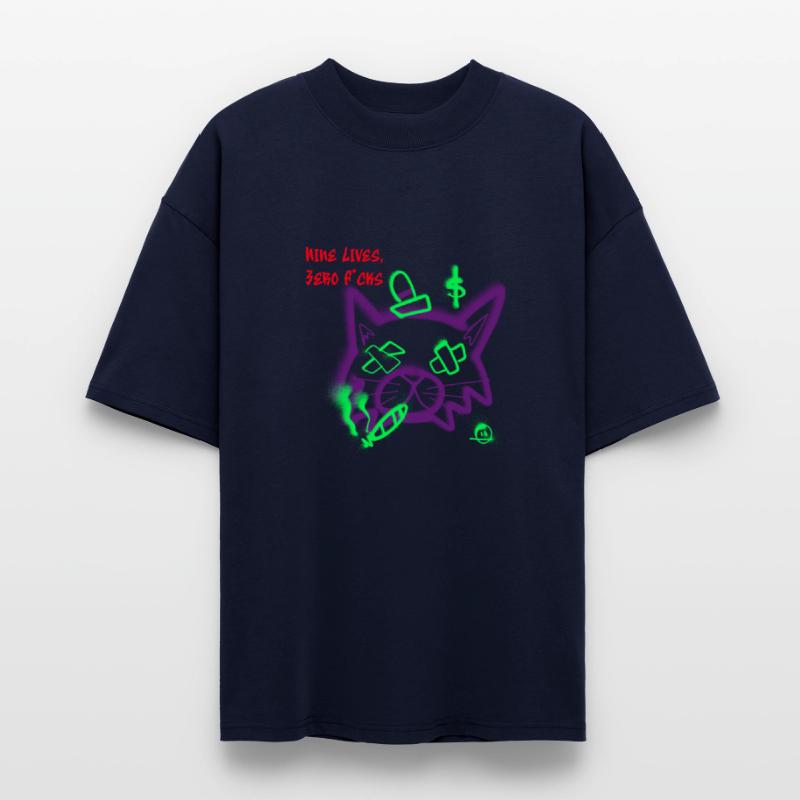 Nine Lives Zero F*cks Punk Cat Tee