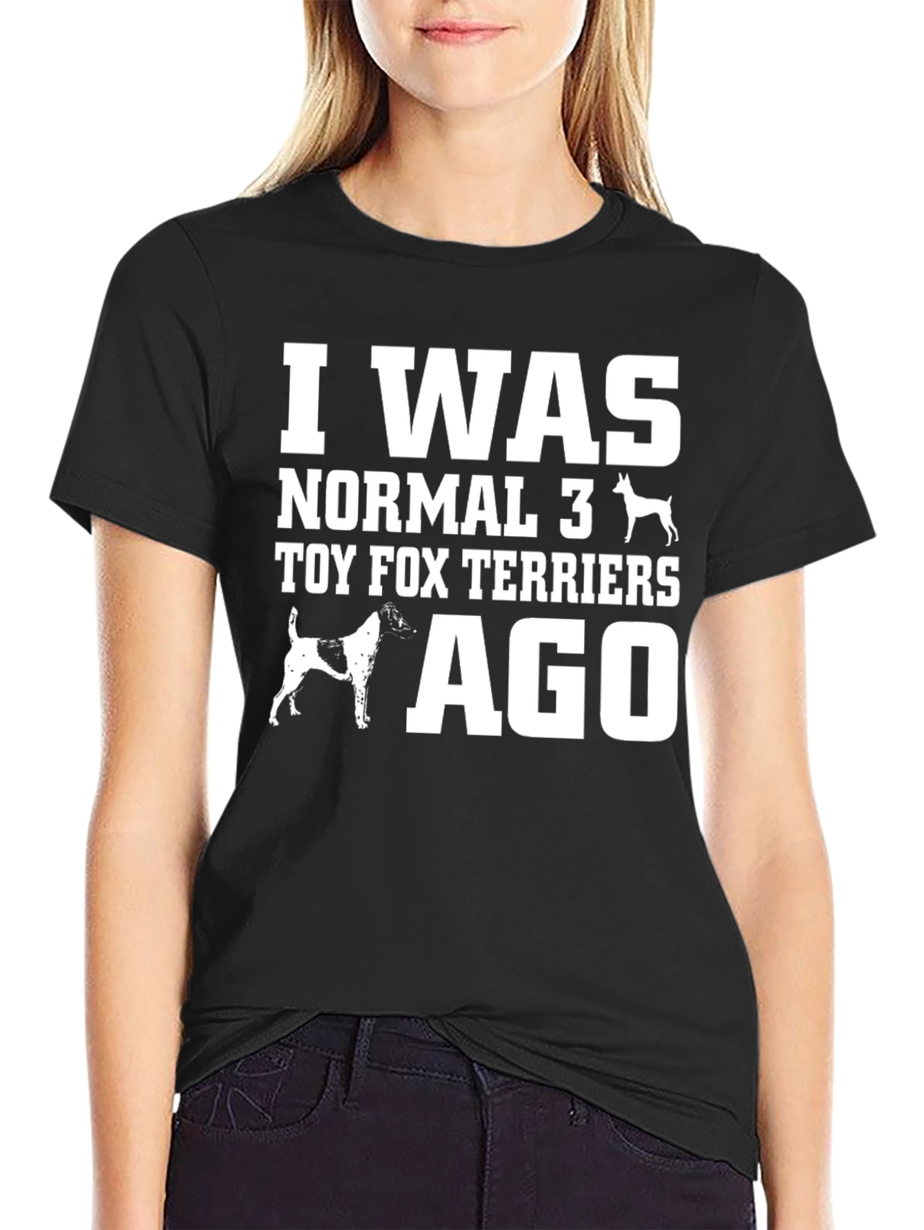 Funny Toy Fox Terrier Graphic Tee Shirt