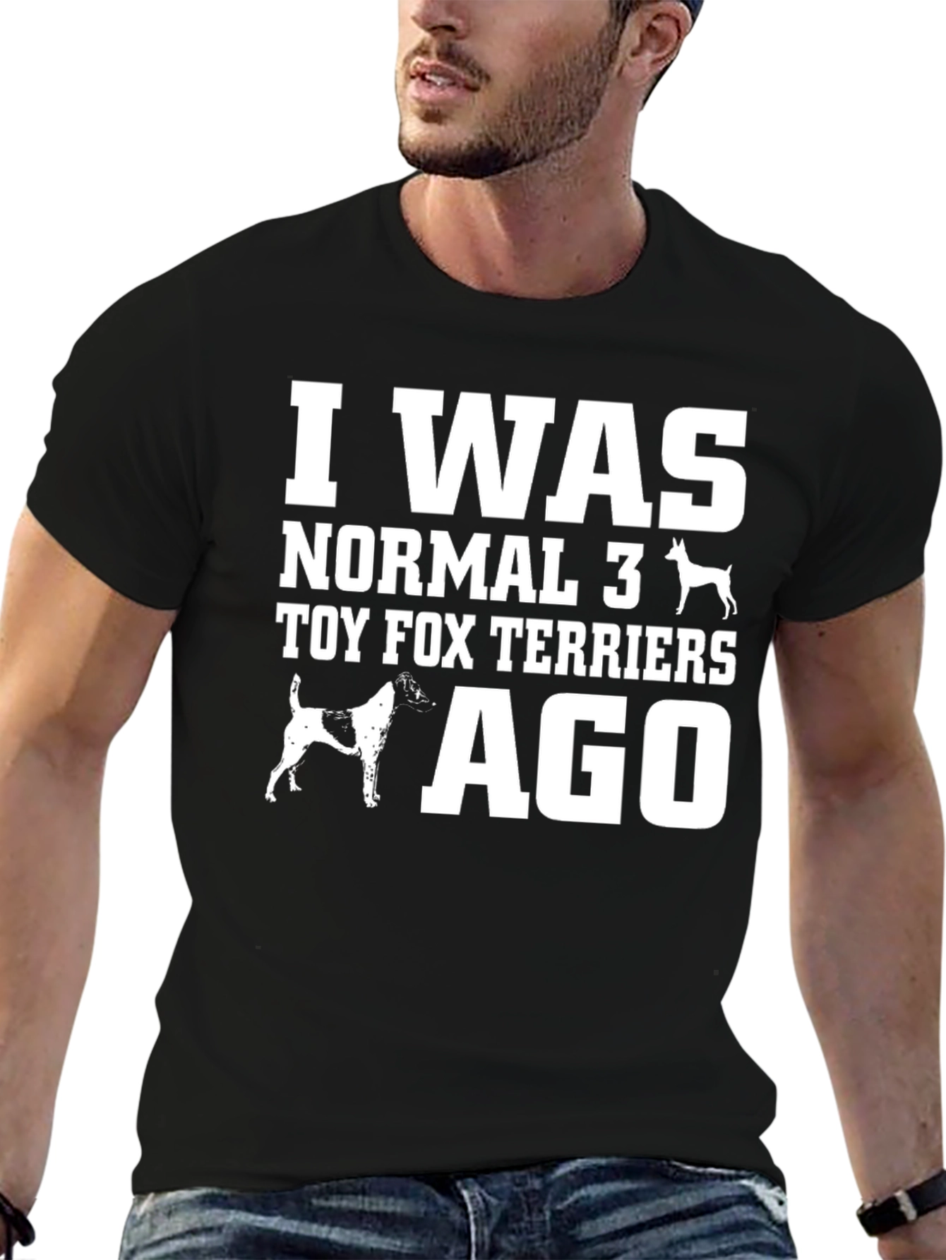 Funny Toy Fox Terrier Graphic Tee Shirt