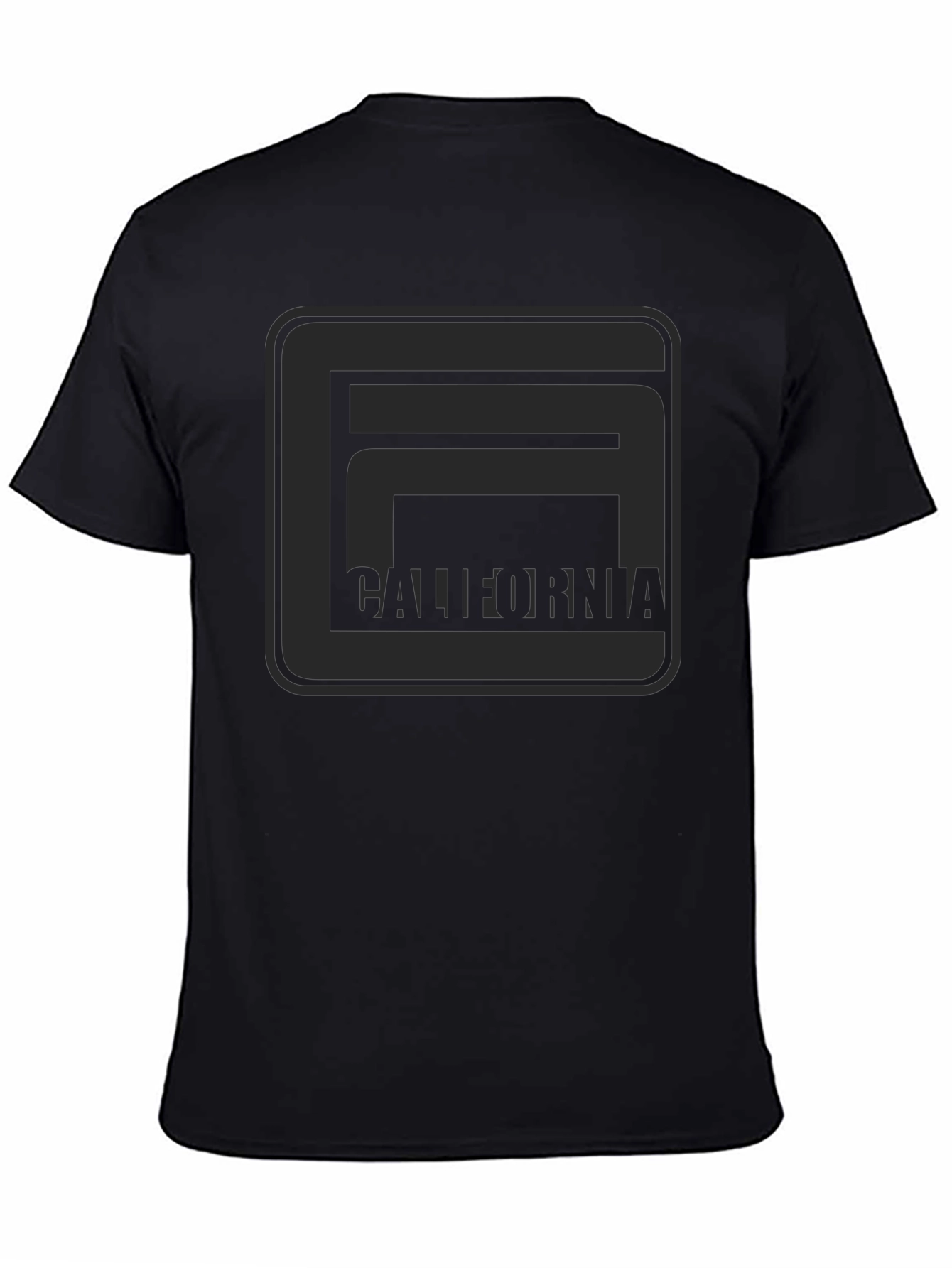 California Graphic Tee - Modern Black T-Shirt