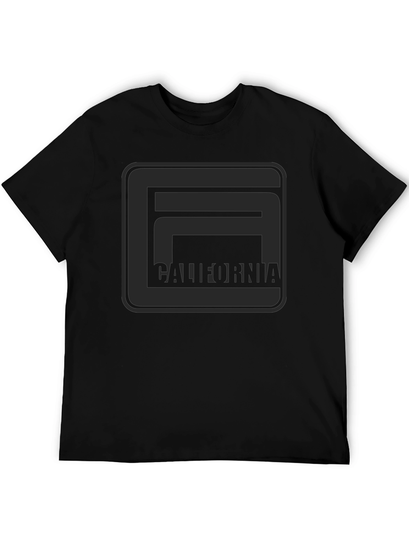 California Graphic Tee - Modern Black T-Shirt