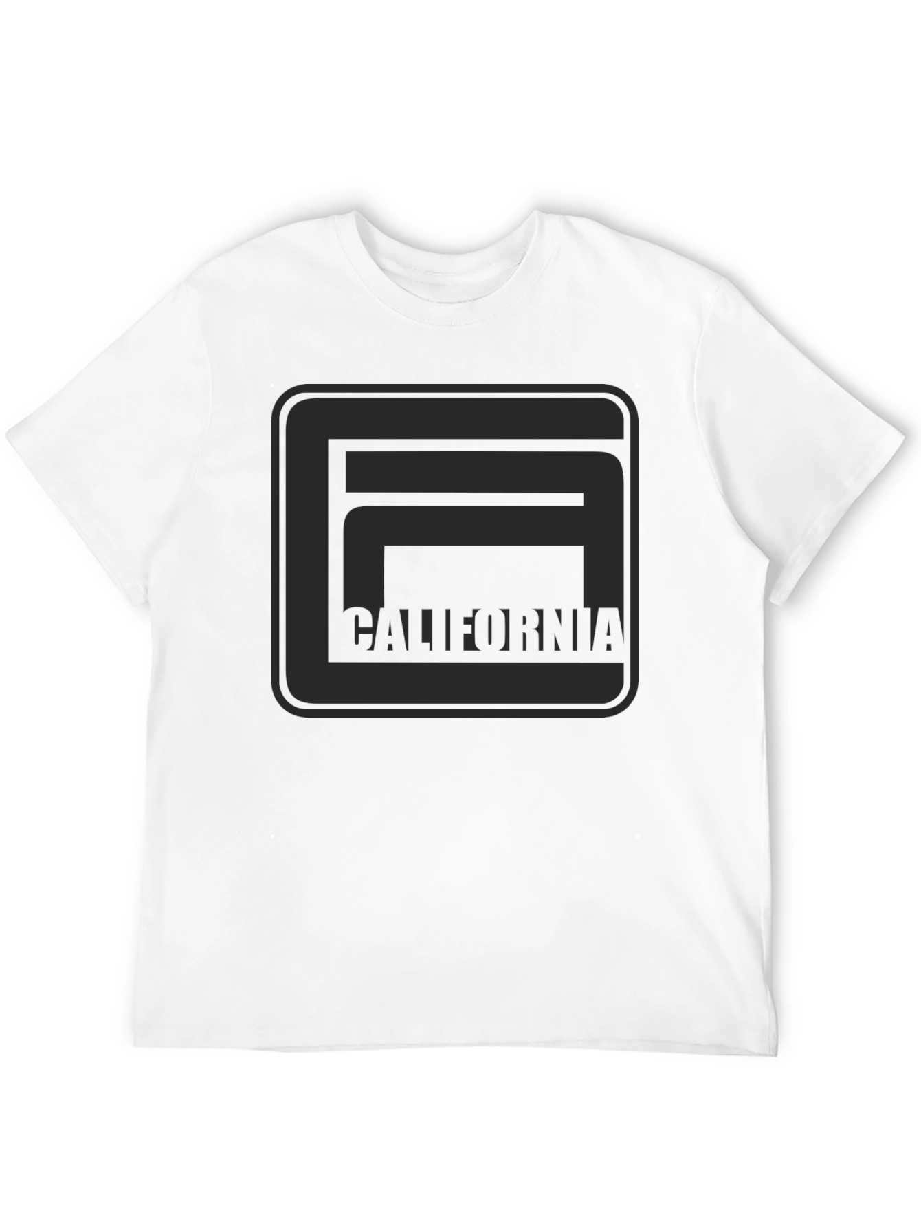 California Graphic Tee - Modern Black T-Shirt