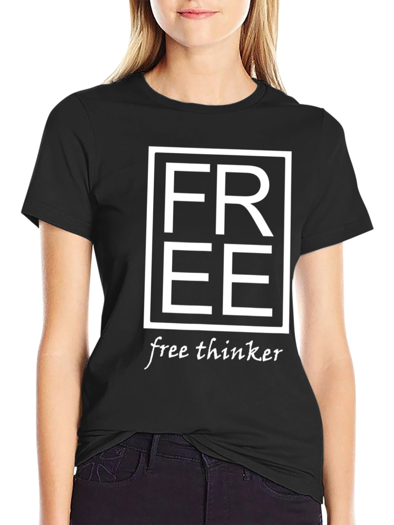 Free Thinker Graphic T-Shirt - Black