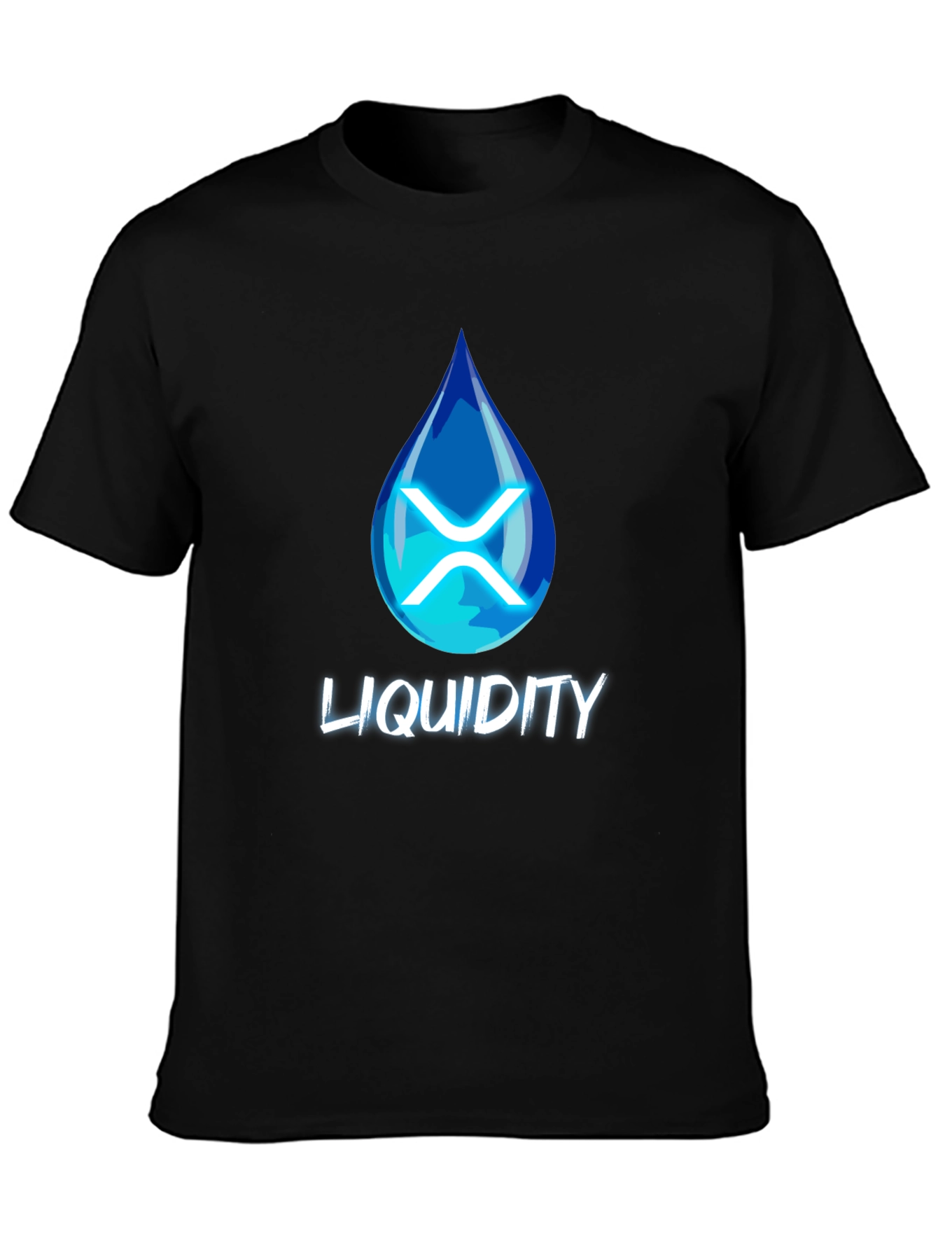 Liquidity XRP Crypto Black T-Shirt