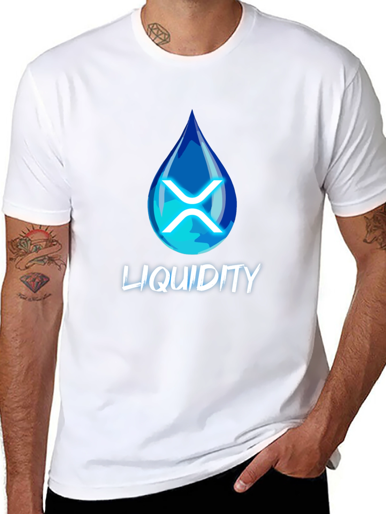 Liquidity XRP Crypto Black T-Shirt