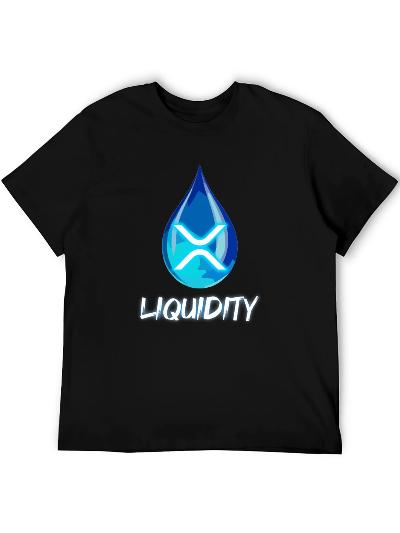 Liquidity XRP Crypto Black T-Shirt