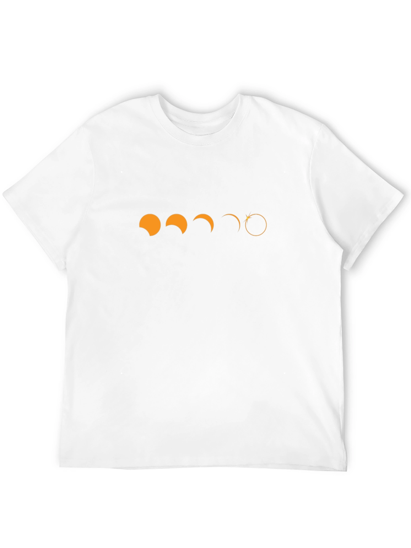 Solar Eclipse Phases Graphic T-Shirt - Black