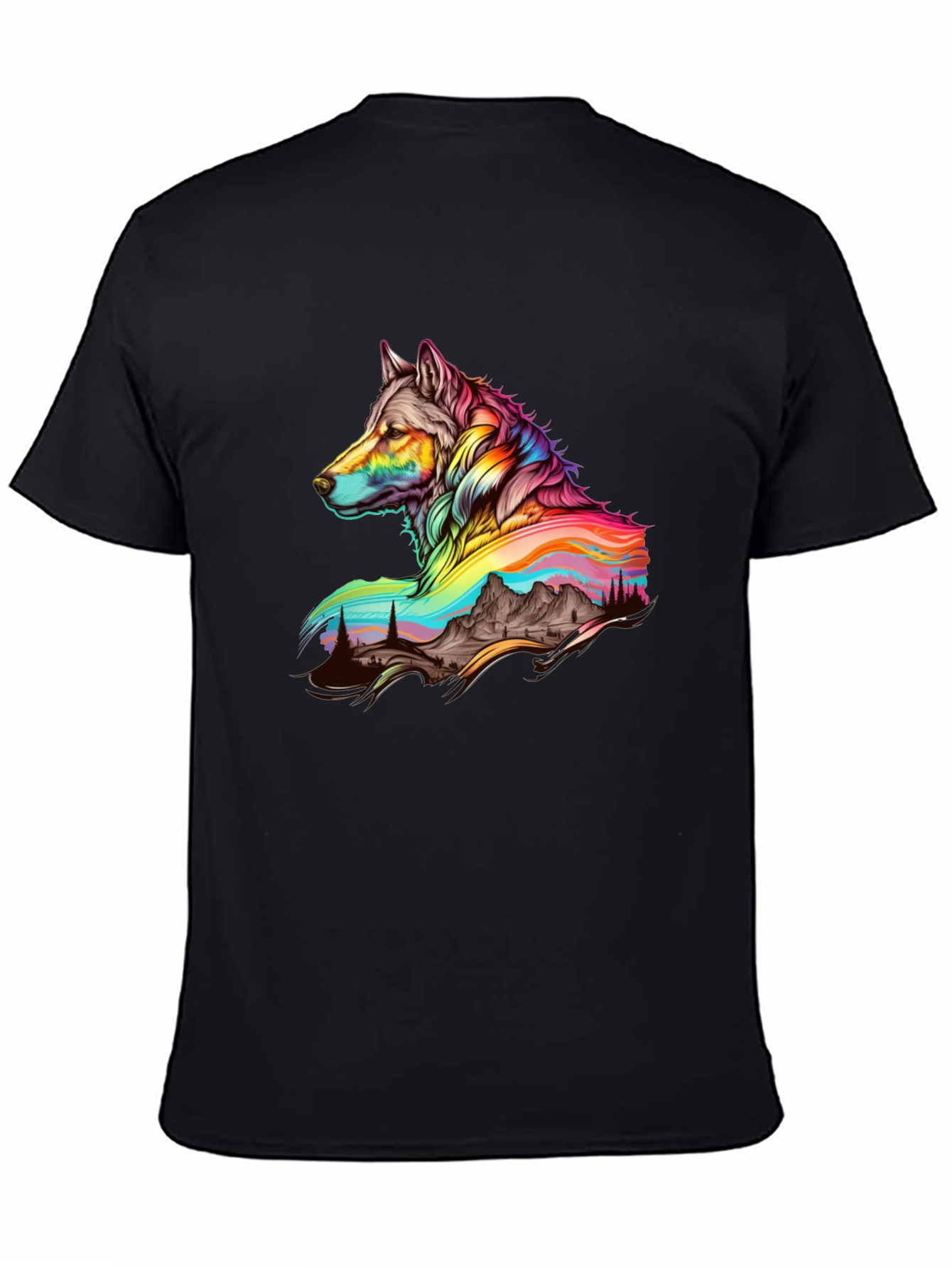 Wolf & Mountain Graphic Tee