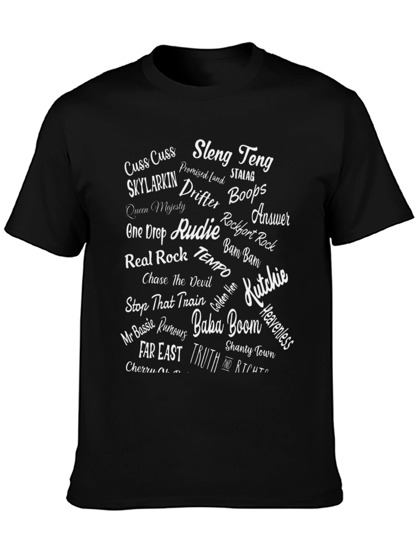 Music Lover Word Cloud T-Shirt