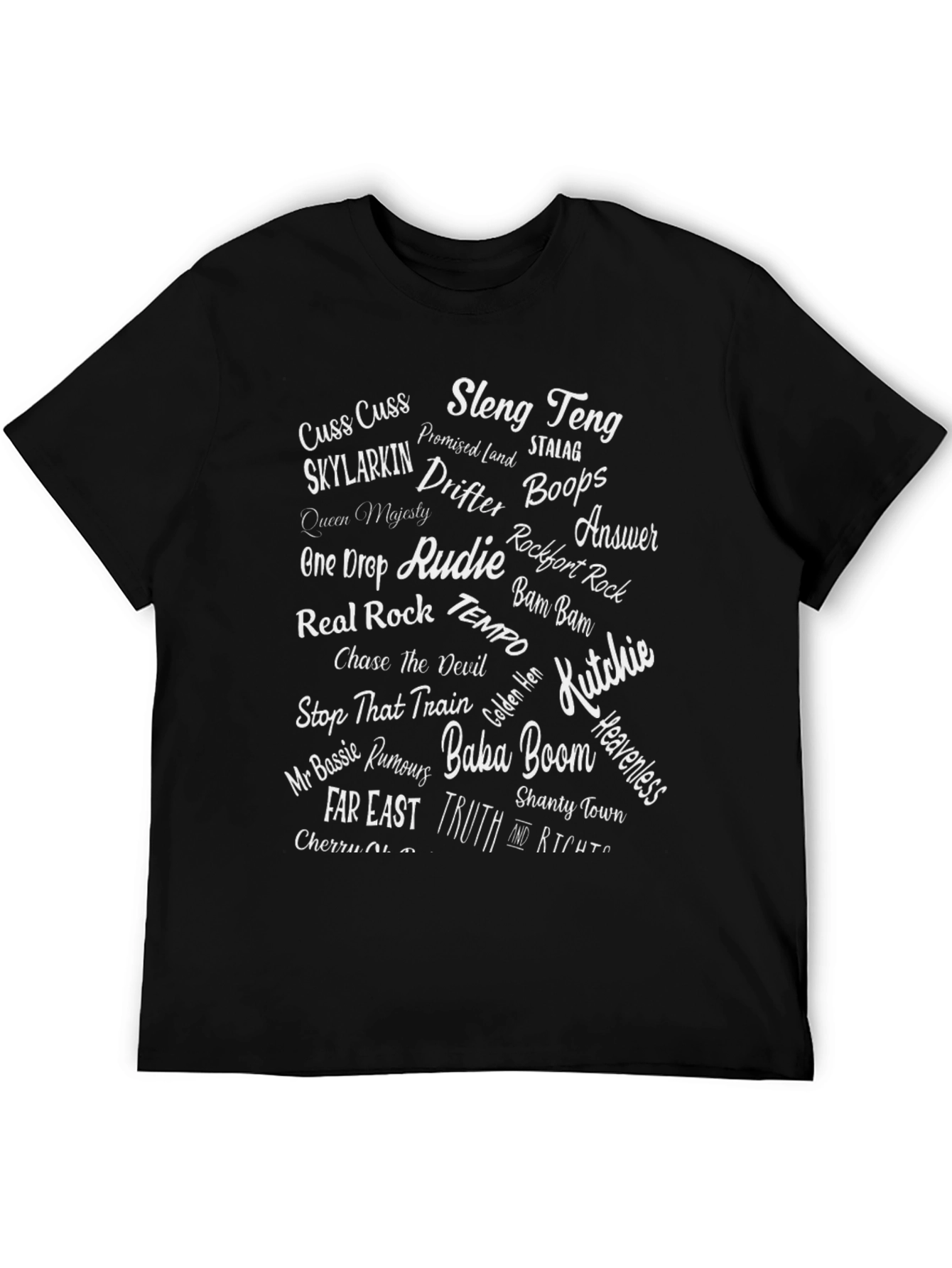 Music Lover Word Cloud T-Shirt