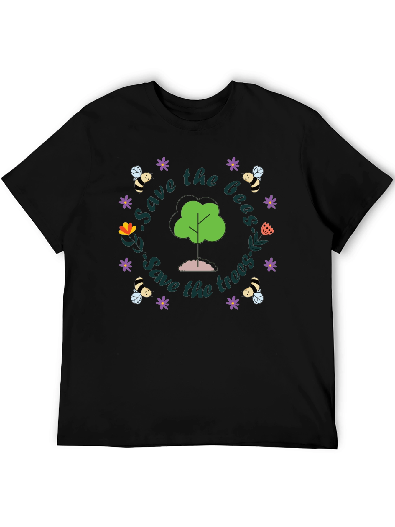 Save the Bees and Trees Graphic Tee