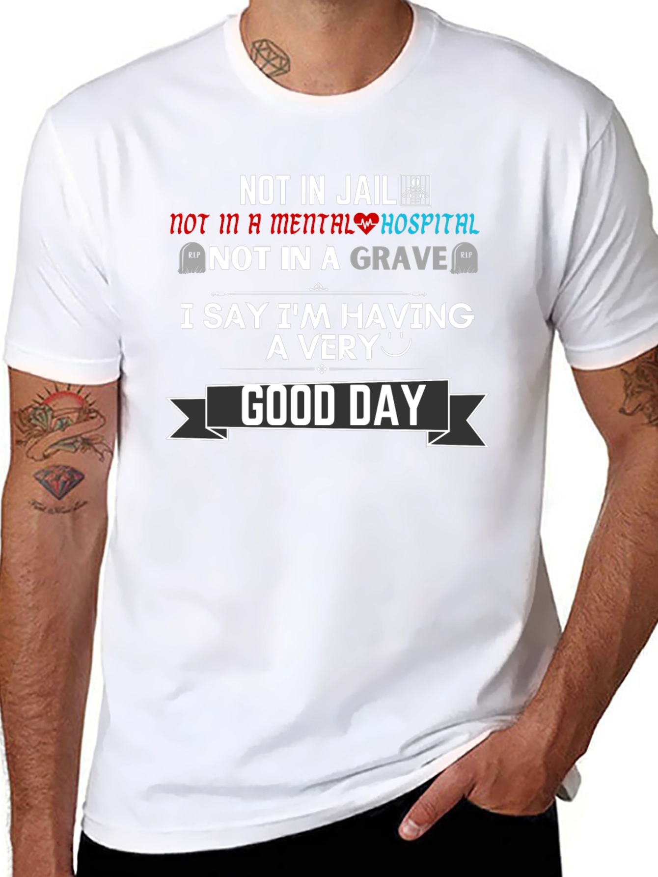 Funny Good Day Graphic T-Shirt