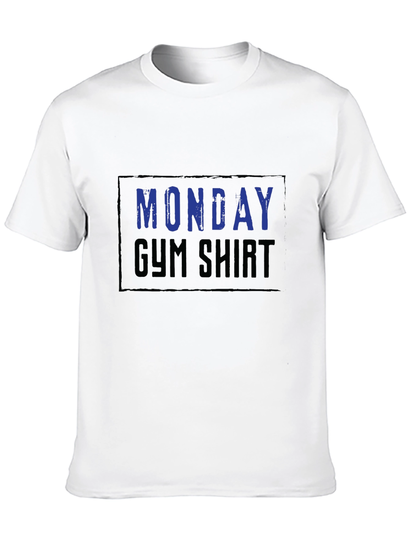Monday Gym Shirt - Mens Black Graphic Tee