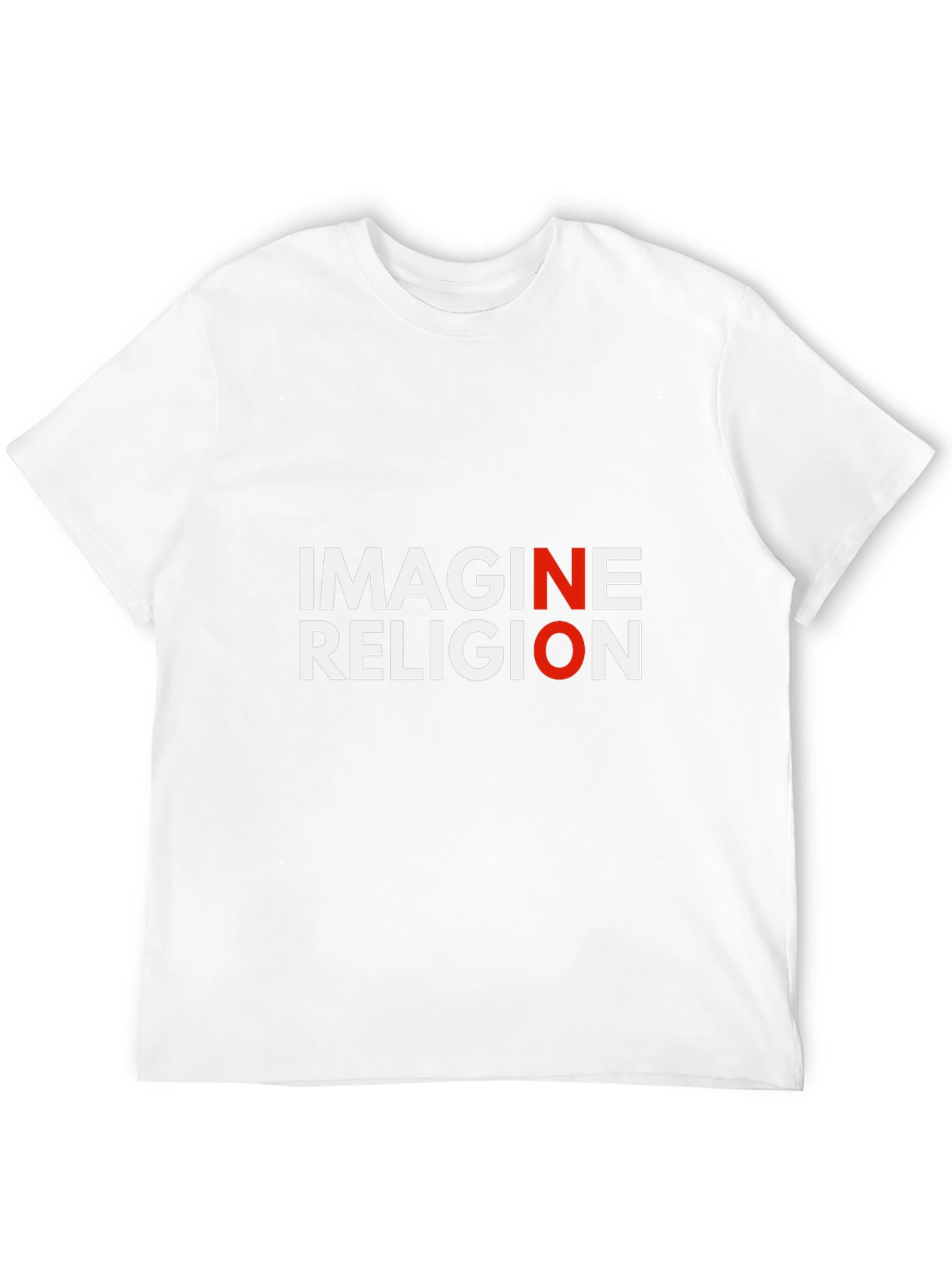 Imagine No Religion Black Graphic Tee