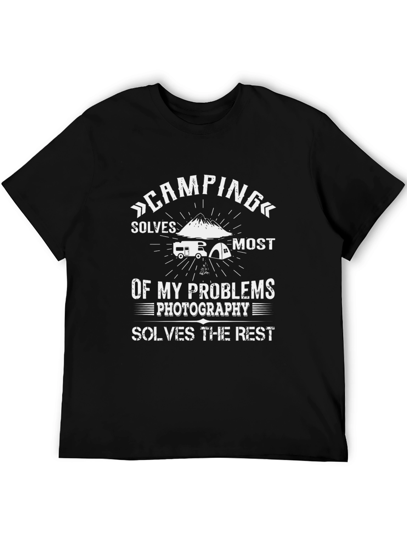 Camping Solves Most Problems T-Shirt