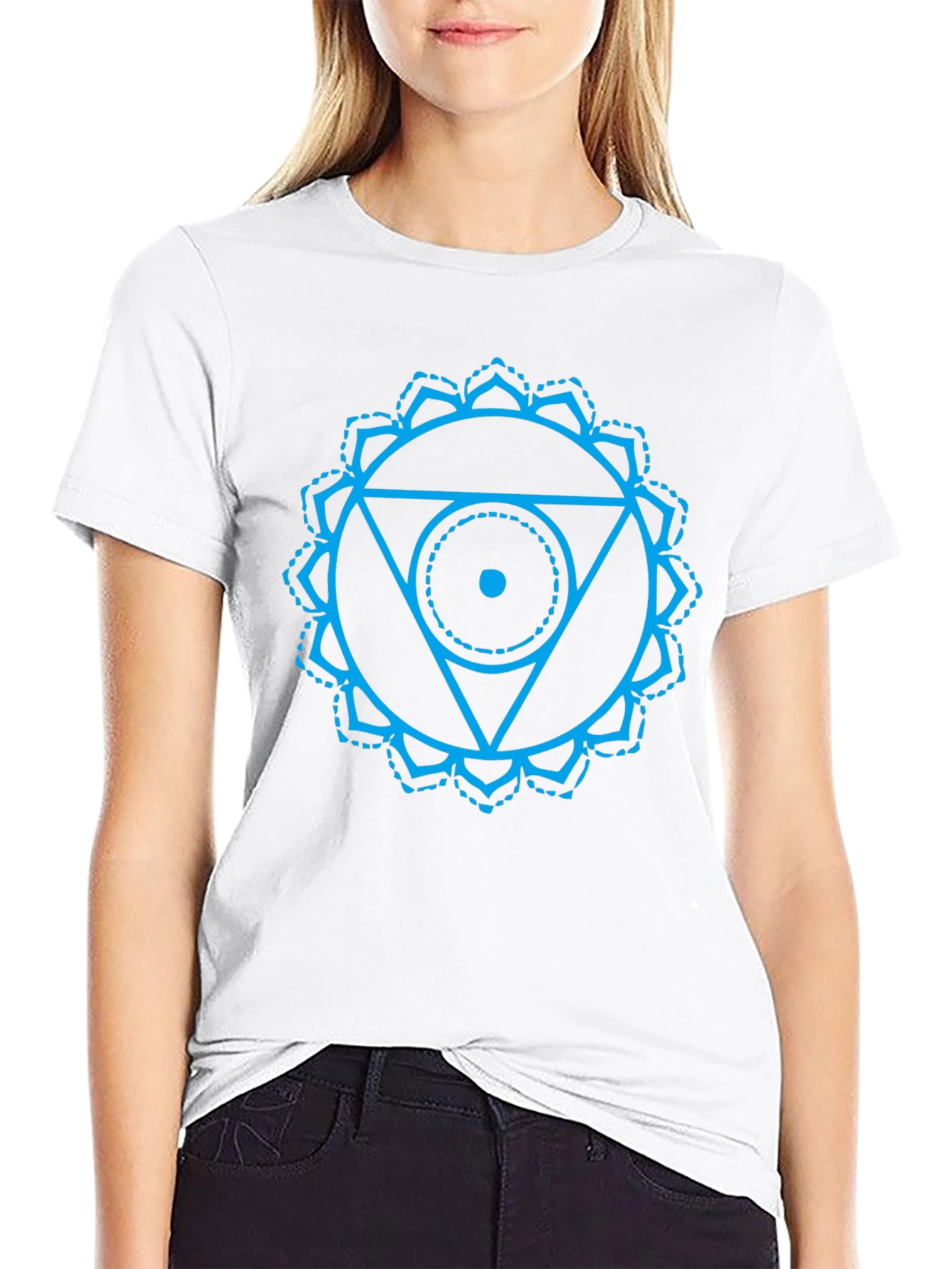 Throat Chakra Black Tee