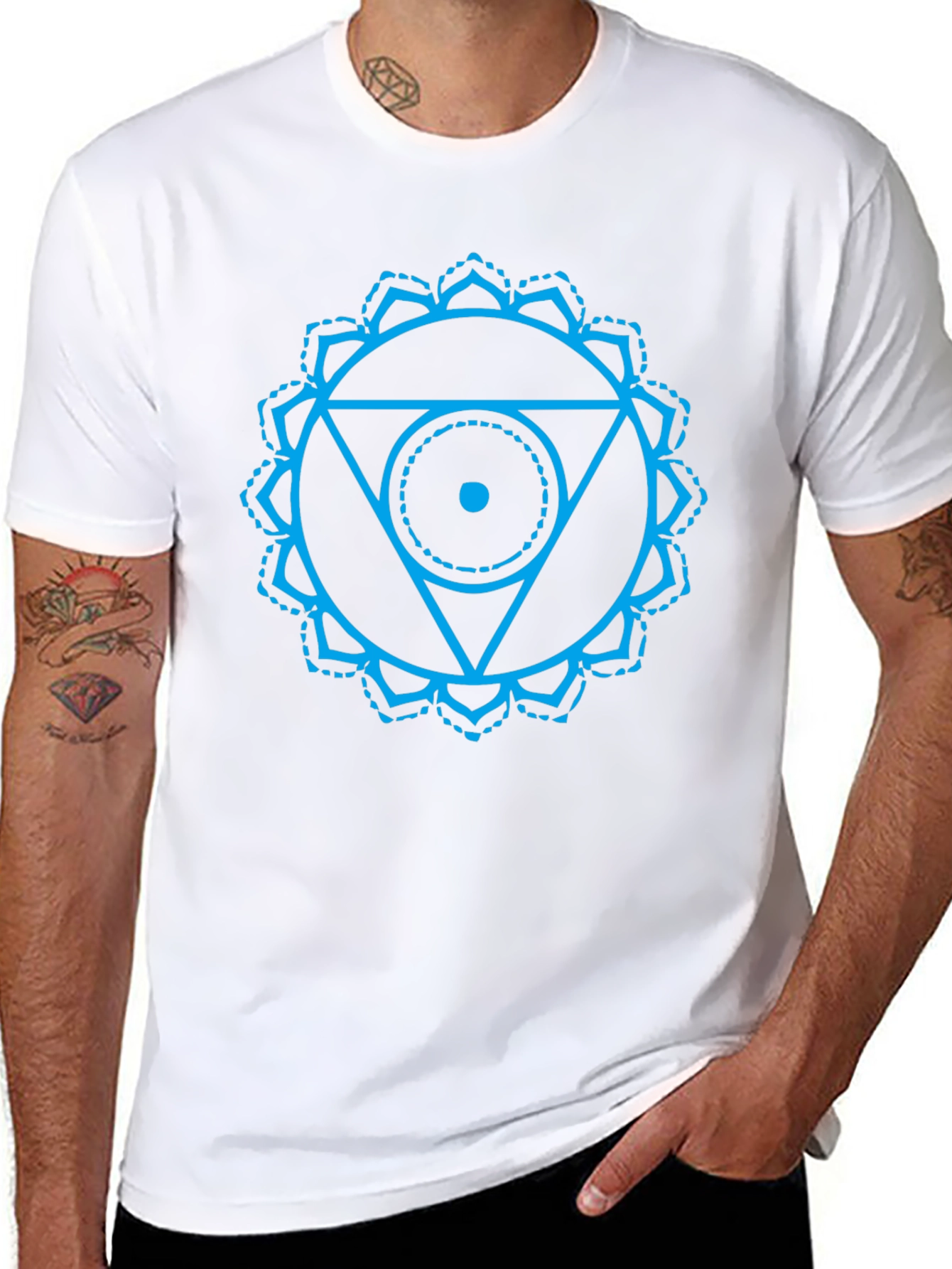 Throat Chakra Black Tee