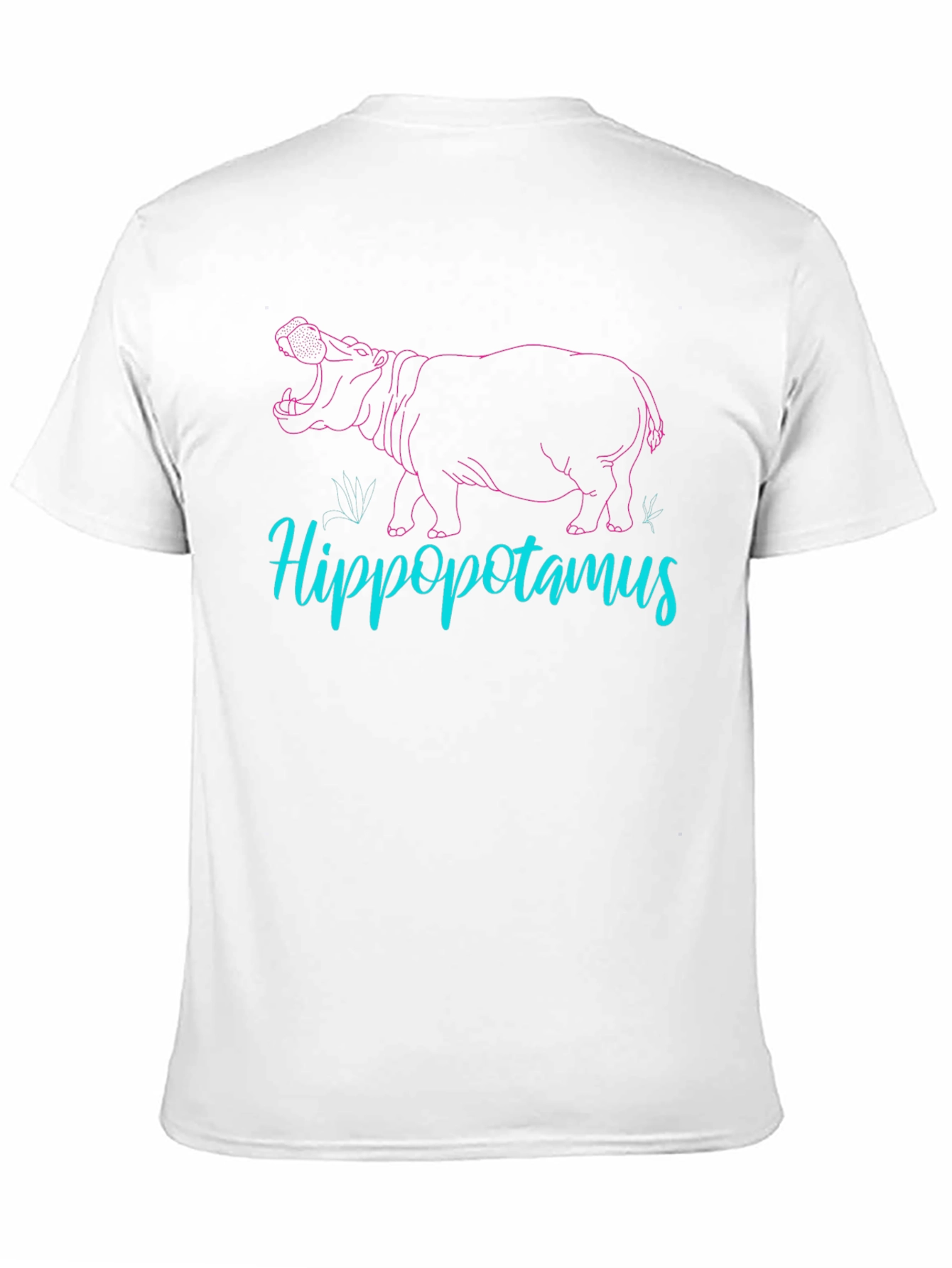 Hippo Graphic Tee - Cool Mens Black T-Shirt