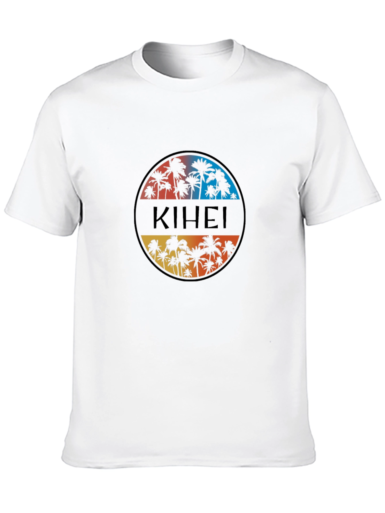 Kihei Palm Tree Graphic Black T-Shirt