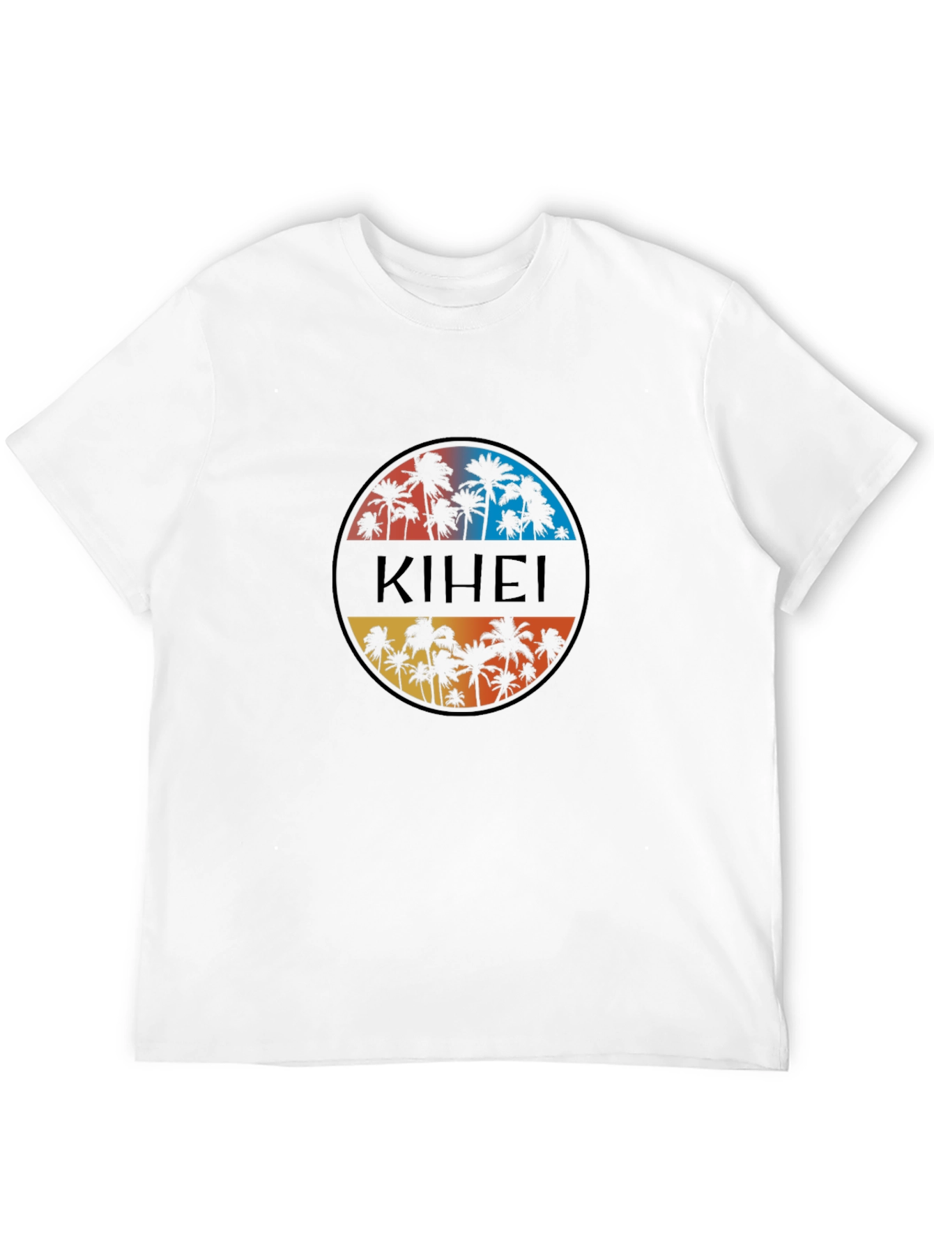 Kihei Palm Tree Graphic Black T-Shirt