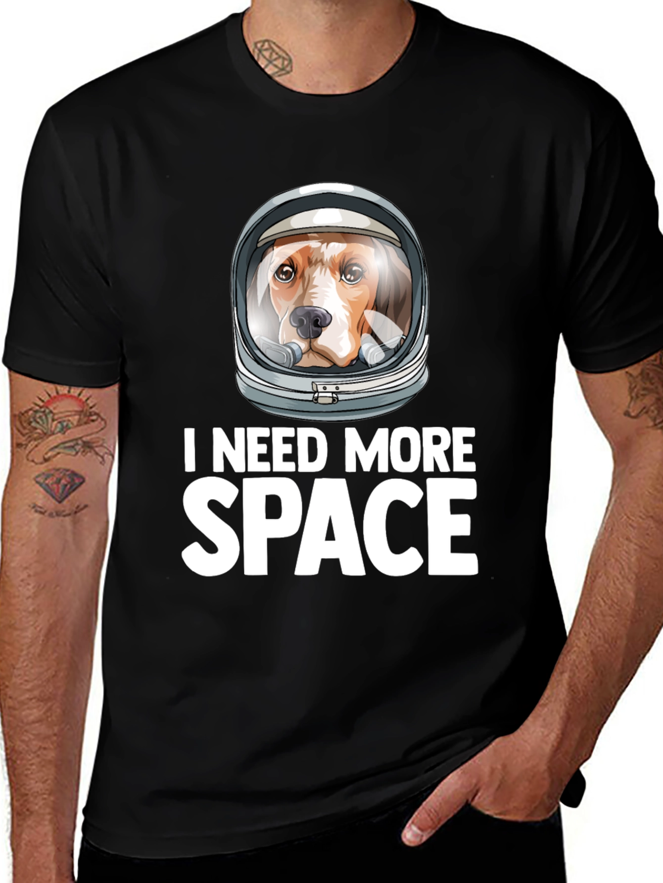 Dog Astronaut T-Shirt - I Need More Space