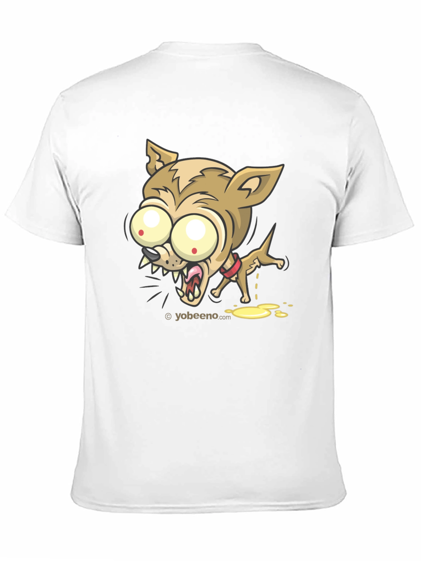 Cartoon Chihuahua Graphic Tee - Black Unisex Shirt