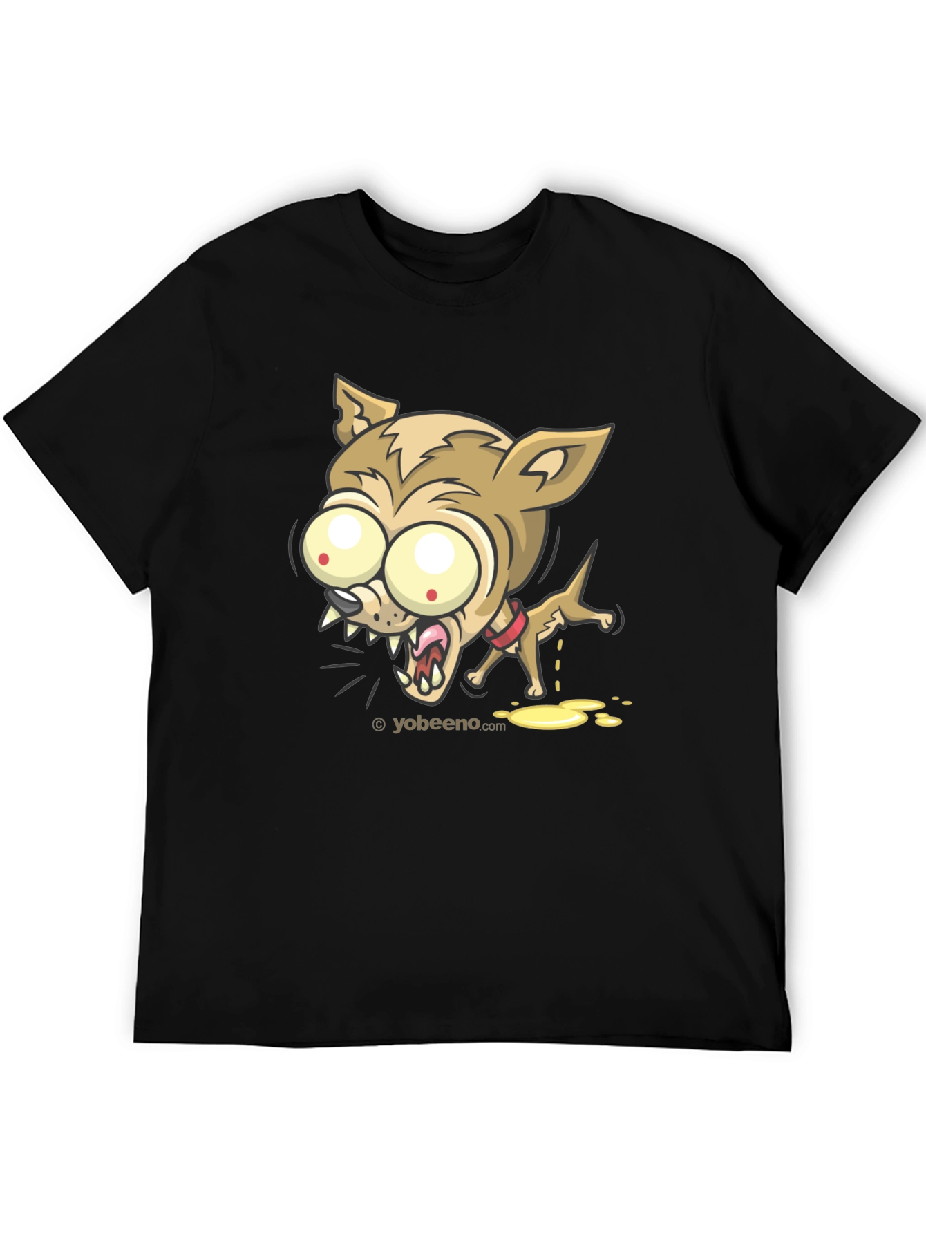 Cartoon Chihuahua Graphic Tee - Black Unisex Shirt