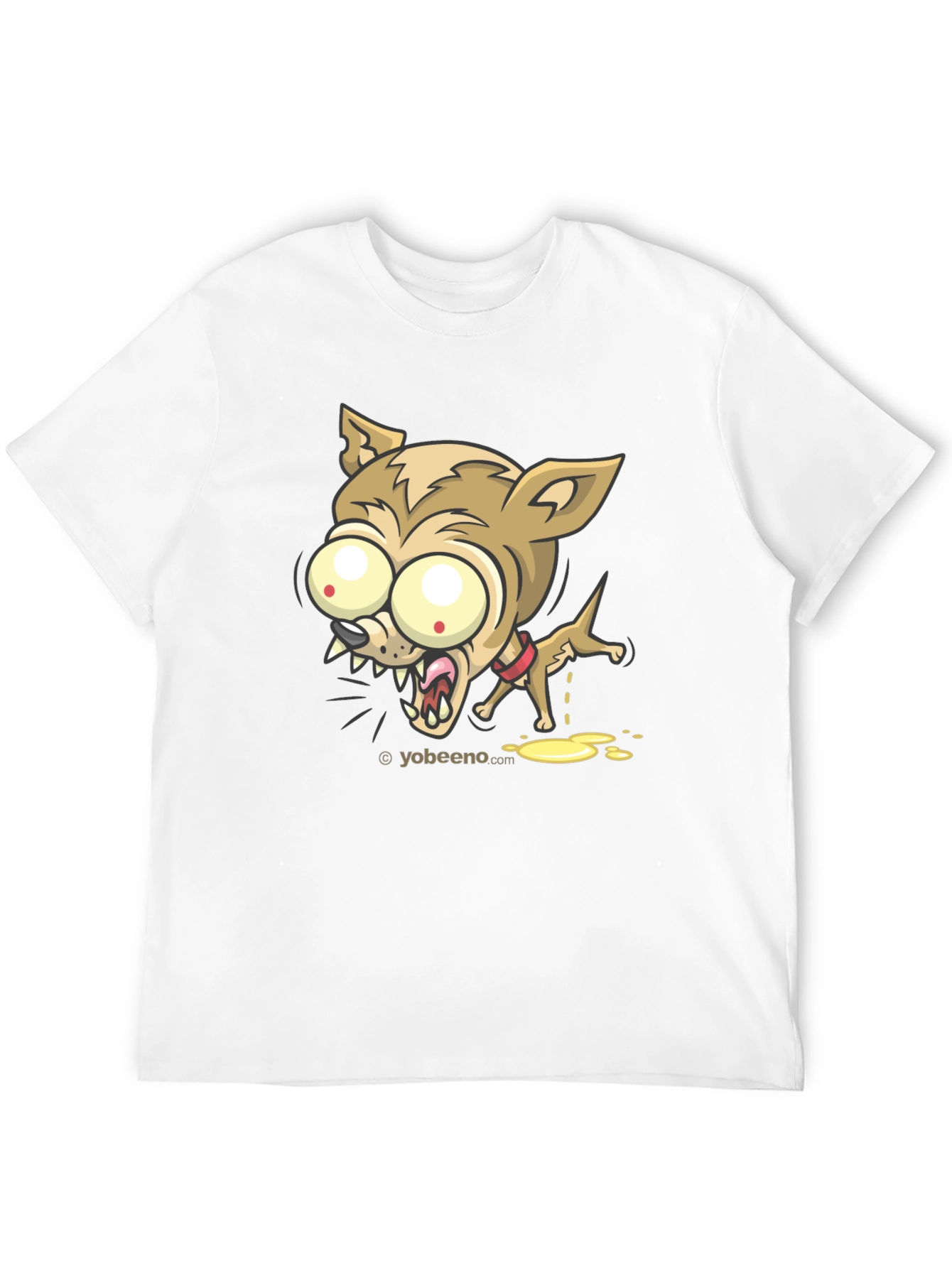 Cartoon Chihuahua Graphic Tee - Black Unisex Shirt