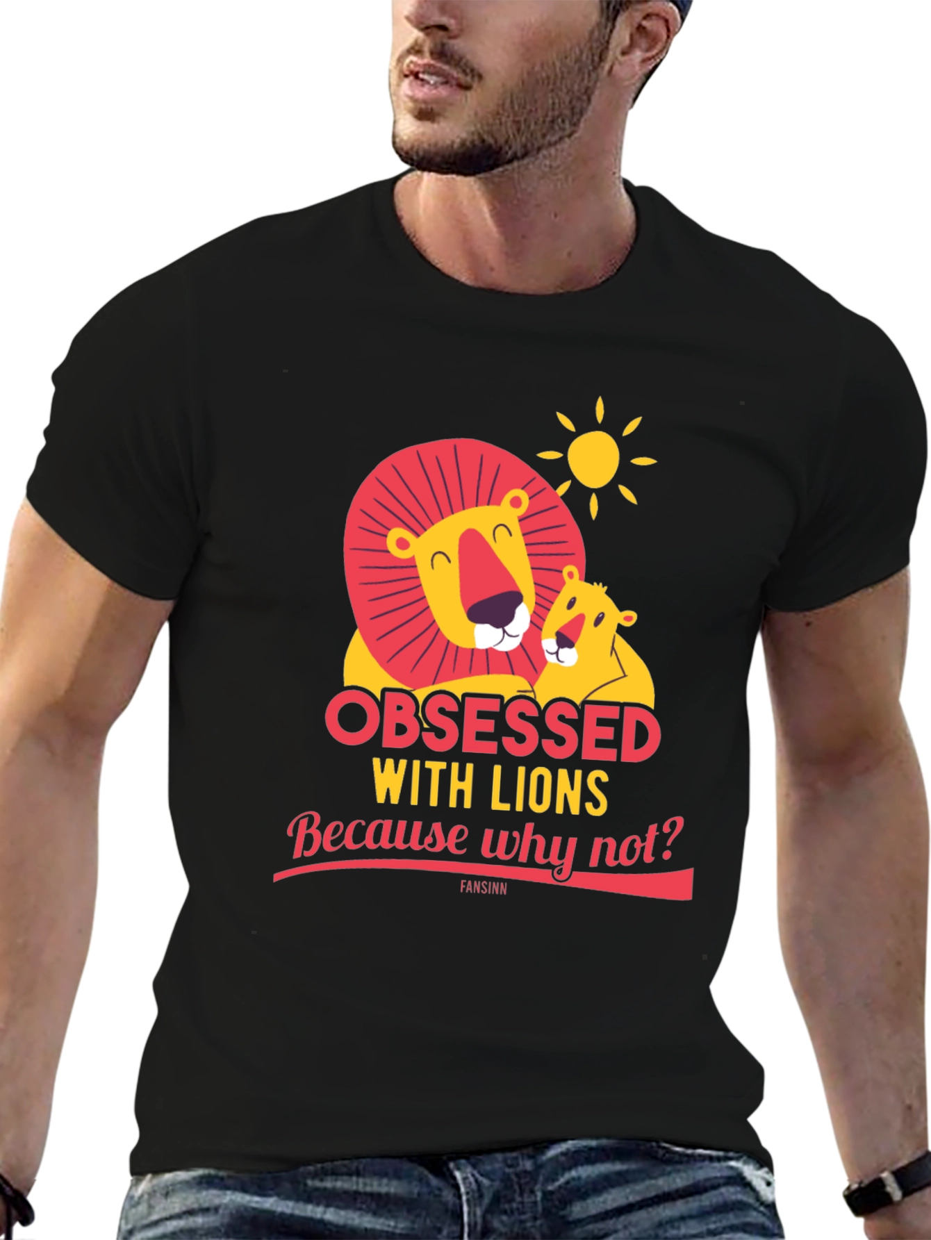Obsessed With Lions Graphic T-Shirt