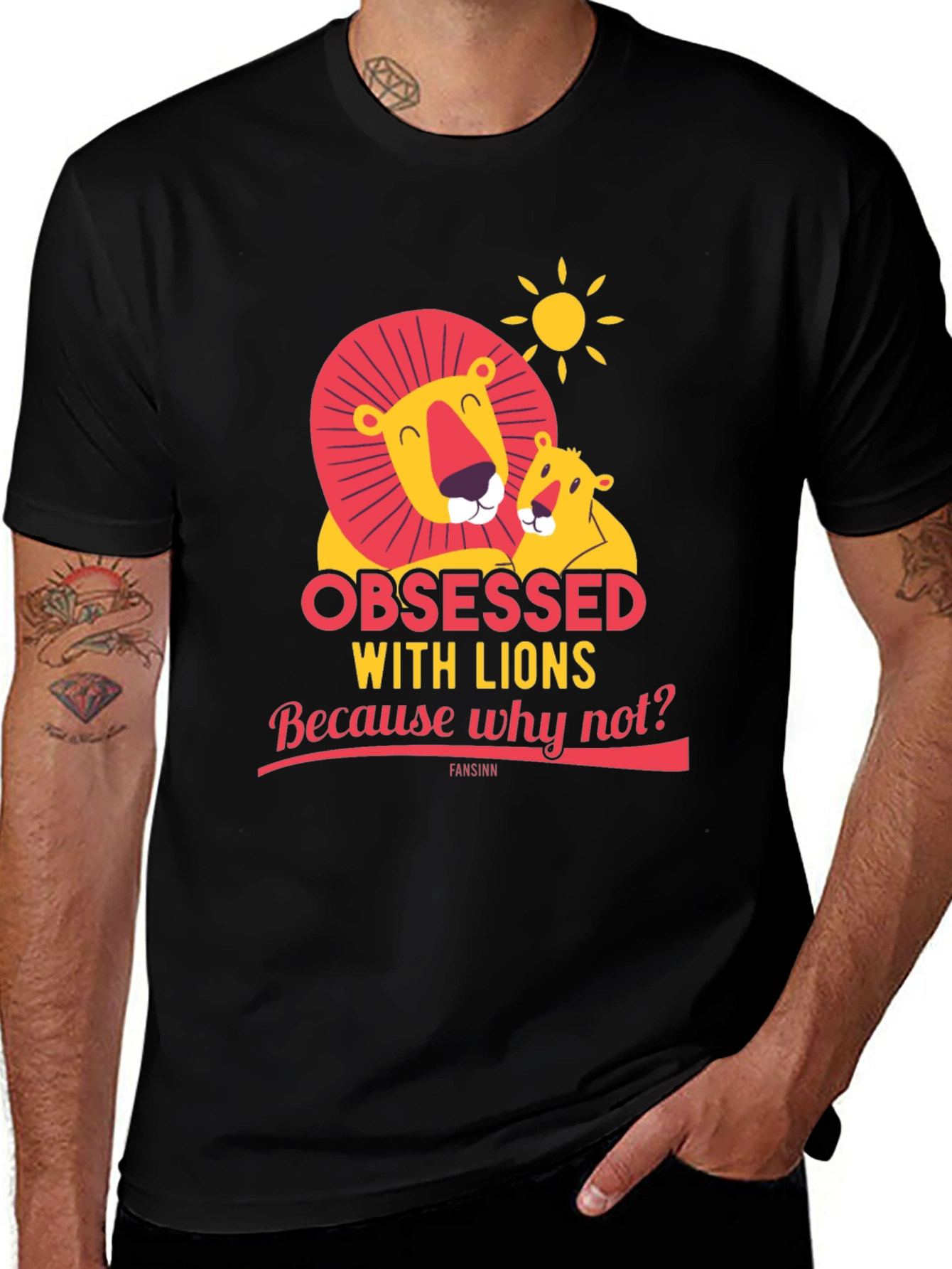 Obsessed With Lions Graphic T-Shirt