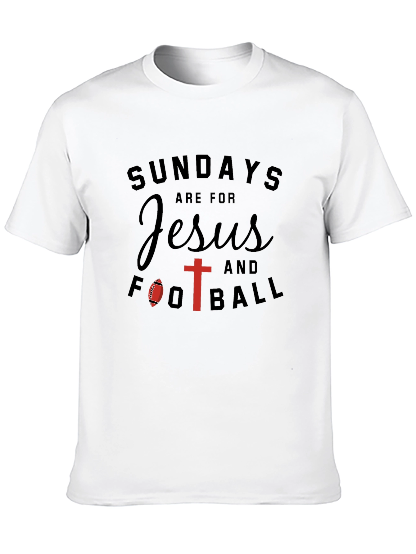 Sundays Are For Jesus And Football T-Shirt