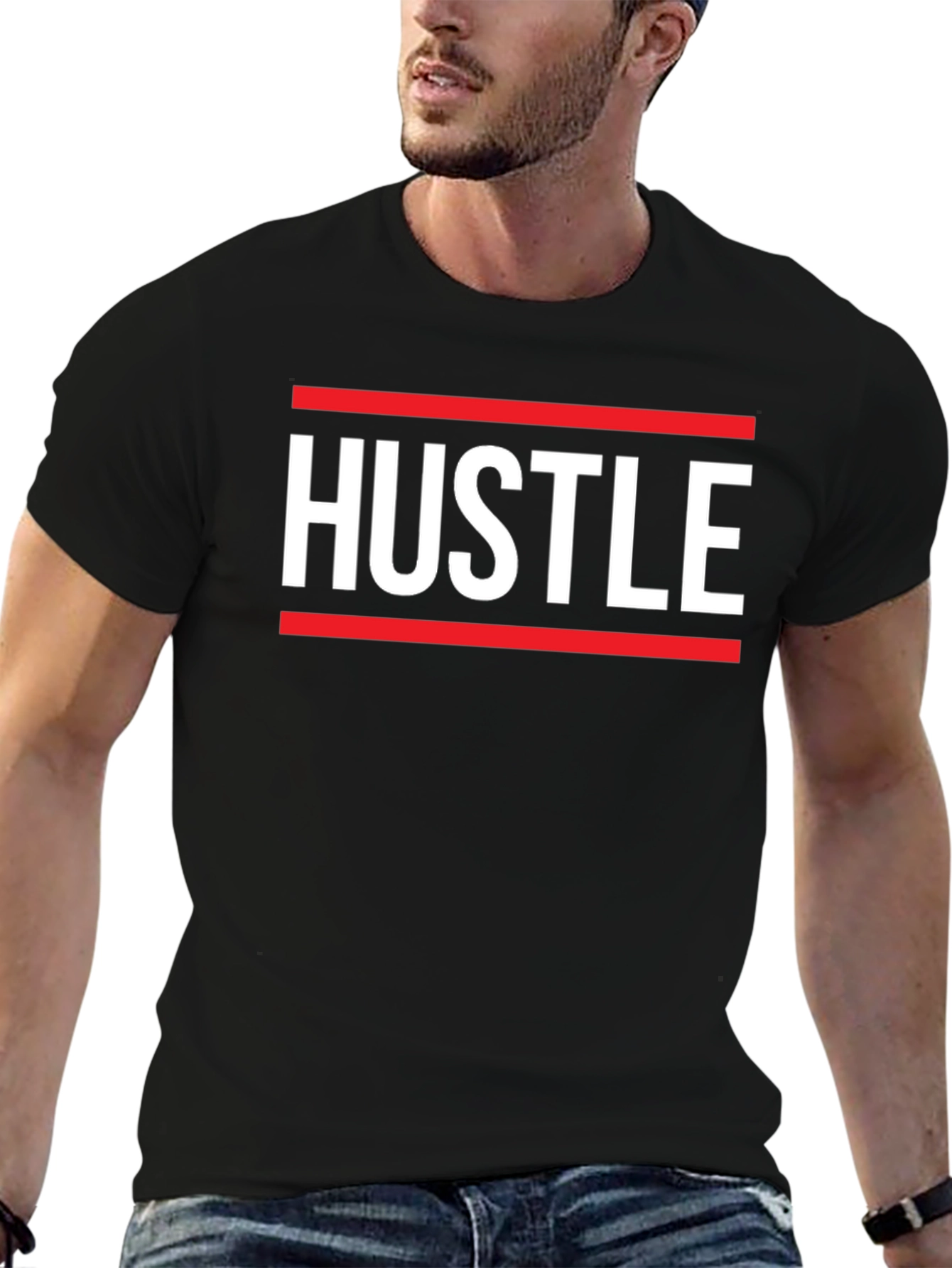 Hustle Graphic Tee - Bold Statement T-Shirt