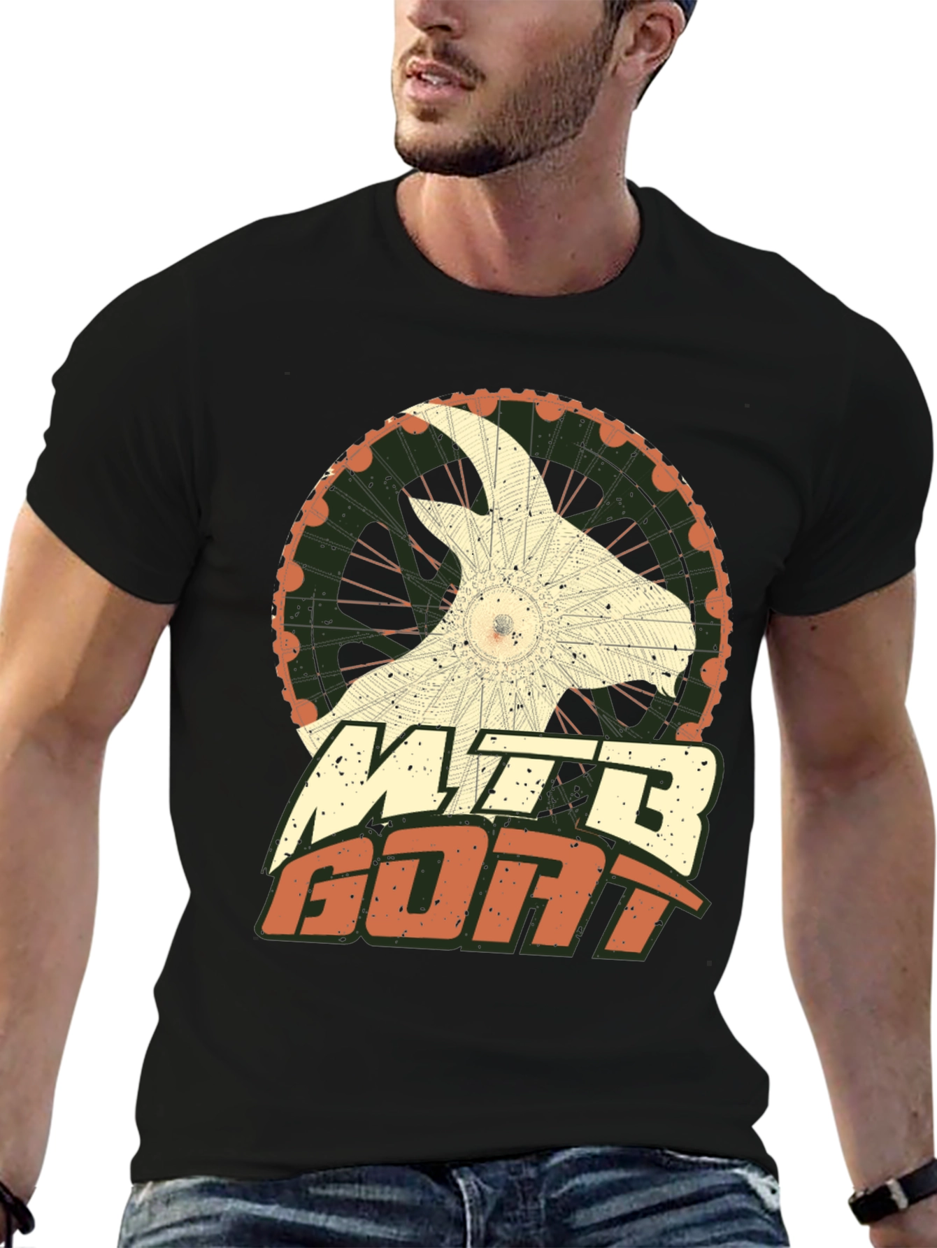 MTB Goat Graphic Tee - Mountain Bike Shirt
