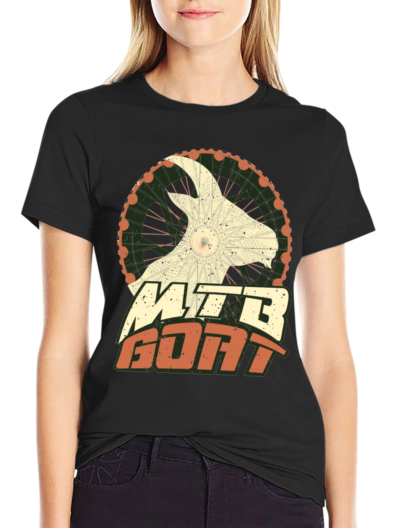 MTB Goat Graphic Tee - Mountain Bike Shirt