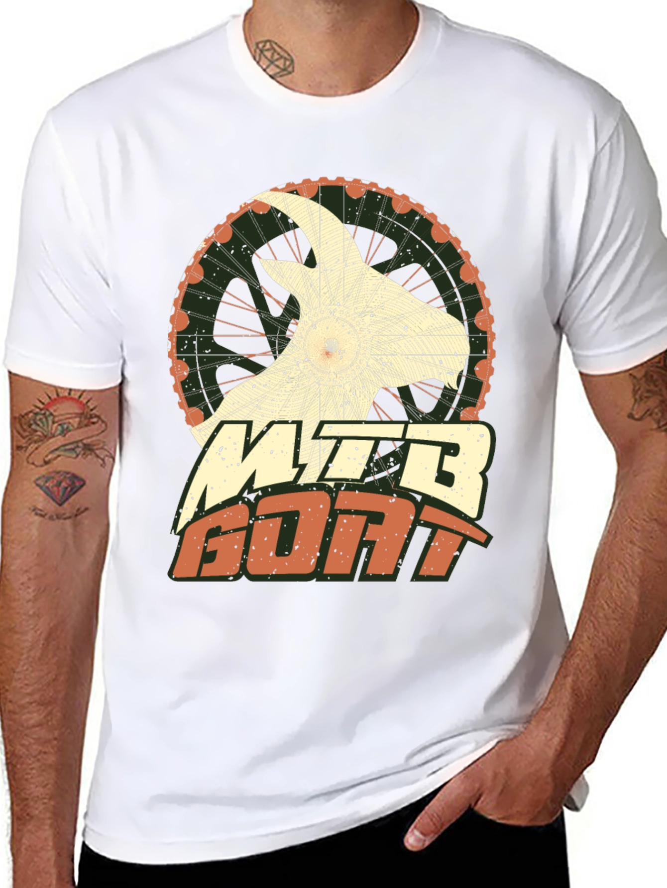 MTB Goat Graphic Tee - Mountain Bike Shirt